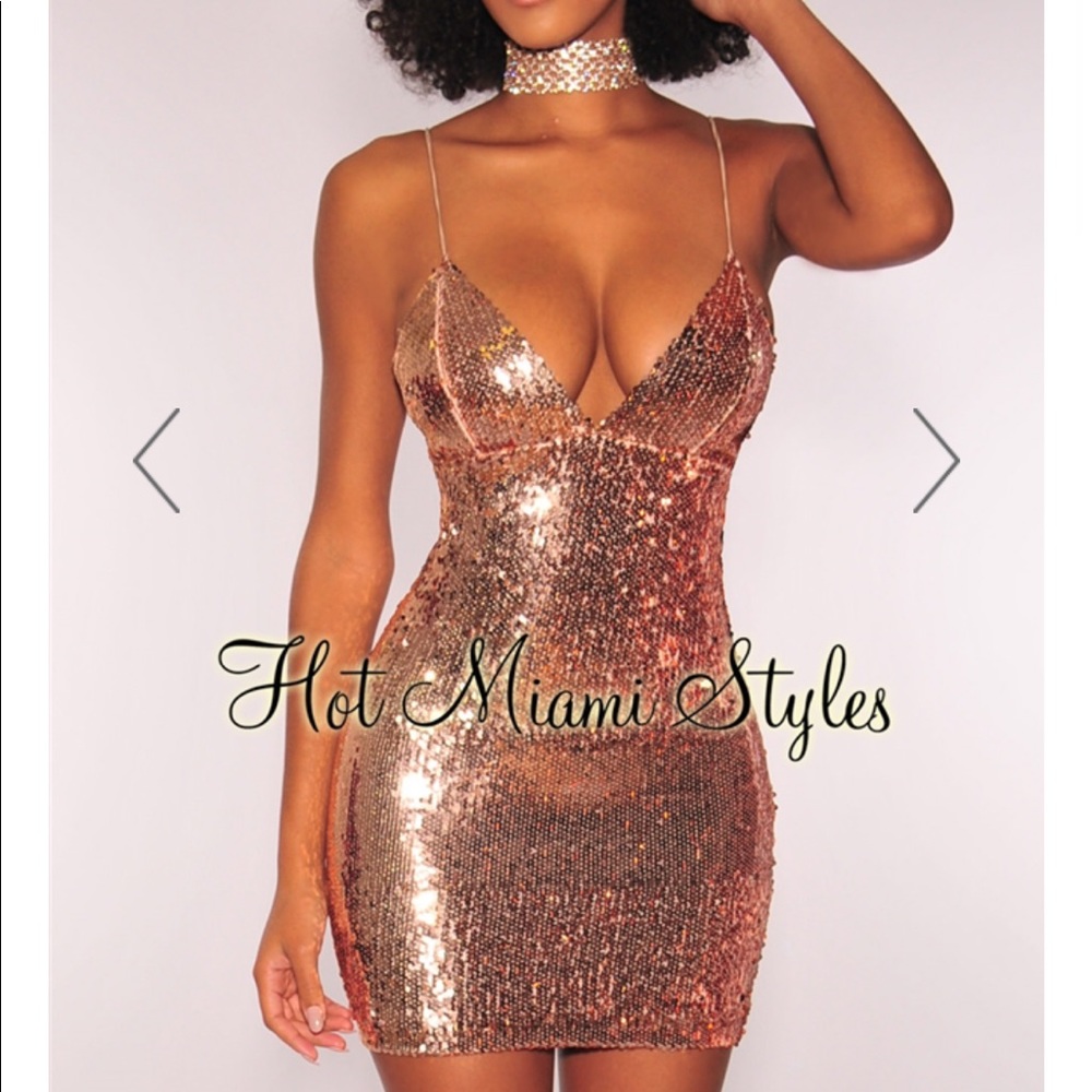 Gold Sequins Dress